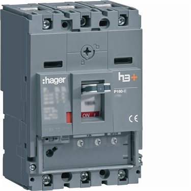 HHS160GC HAGER interruttore automatico h3+ P160 LSnI 3P 160 A 25 kA