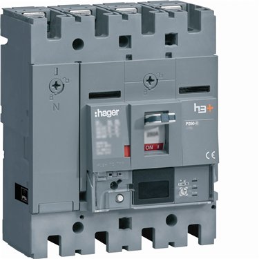 HHT041NR HAGER interruttore automatico h3+ P250 Energy 4P 40 A 25 kA neutro regolabile