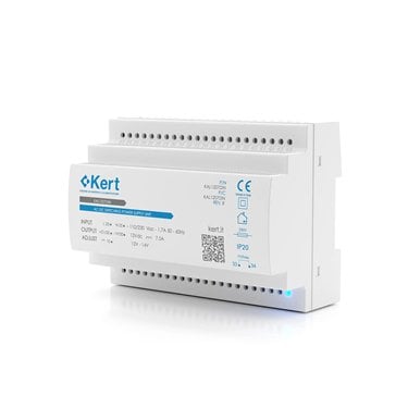 KAL1207DIN - KERT A10100W1 DIN-Schienen-Schaltnetzteil, 100–240 Vac, 12 Vdc, 8 A