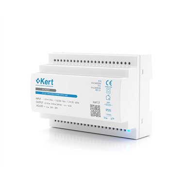 KAL2405DIN - KERT A10100W2 Fuente de alimentación conmutada para carril DIN, 100–240 Vac, 24 Vdc, 4,5 A
