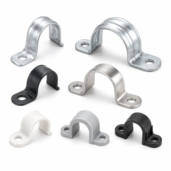 Saddle clamps (pipe/cable)