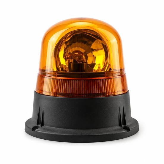 Rotating beacon alarm luminaires